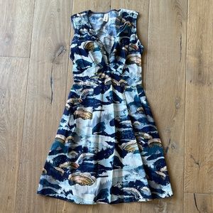 Smoking Lily Sleeveless Kapow Dress in West Coast Fabric - with pockets!
